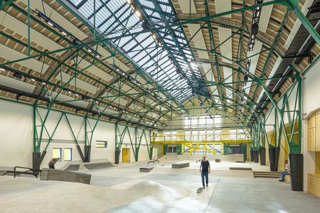 Innenansicht des Actionsportzentrum München