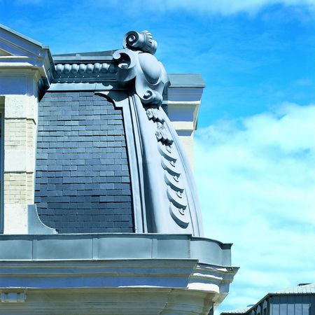 Detailansicht RHEINZINK Dach in Paris
