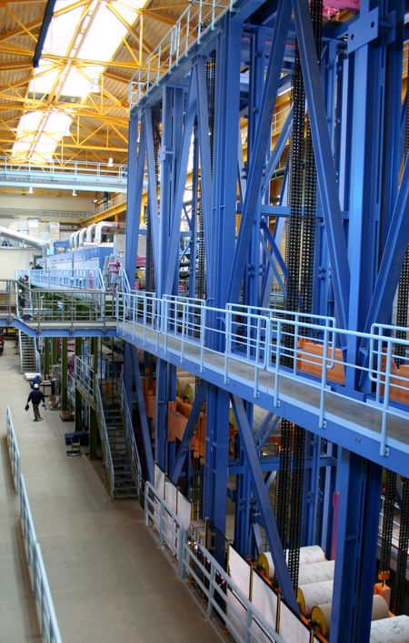 RHEINZINK - Vorbewitterungsanlage, Ein- und Auslaufspeicher