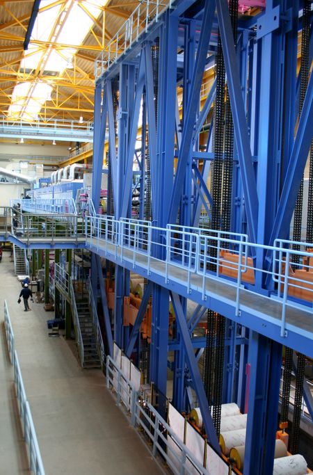 RHEINZINK - Vorbewitterungsanlage, Ein- und Auslaufspeicher