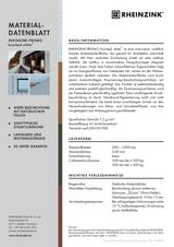 RHEINZINK-PRISMO brushed white+