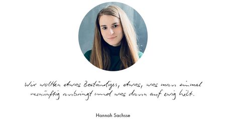 Zitat von Hannah Sachsse zum Wohnhaus in der Apfelweid