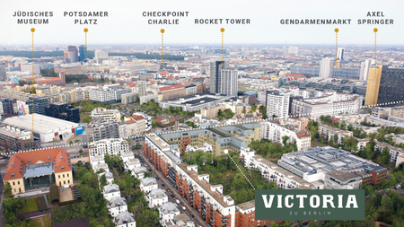 Luftansicht der Victoriahöfe Berlin