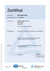 Zertifikat DIN EN ISO 50001