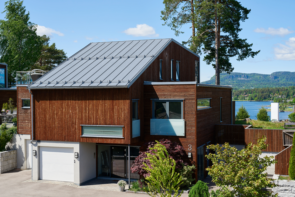 Dachsystem RHEINZINK Wohnhaus Norwegen